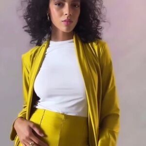 Ripley Reader Power Sateen Chartreuse Smoking Jacket Spring 2024